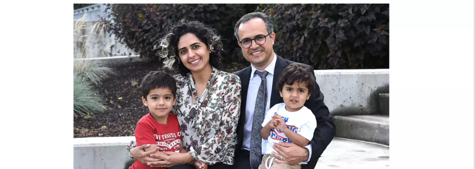 Mohsen Zardadi and his family